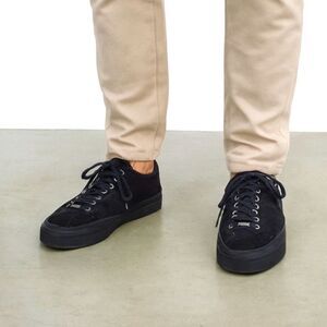 JIMMY CHOO Black Suede Leather Lace Up Sneaker Shoes  Mens Size EU 43.5 US 11